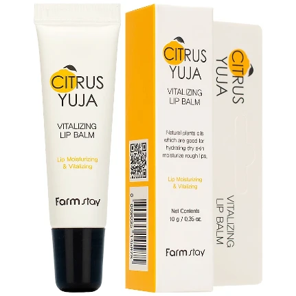 Фото для Бальзам для губ с экстрактом юдзу FarmStay Citrus Yuja Vitalizing Lip Balm