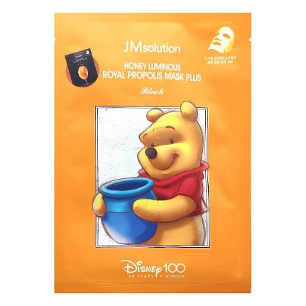 Фото для JMsolution Тканевая маска для лица с прополисом / Disney100 Honey Luminous Royal Propolis Mask Plus, 30 мл
