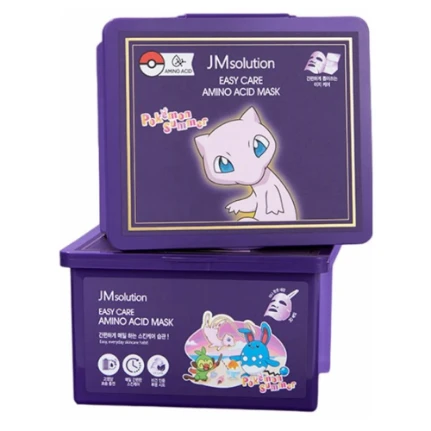 Фото для Набор тканевых масок с аминокислотами JMsolution Easy Care Amino Acid Mask Pokemon Summ 30штer