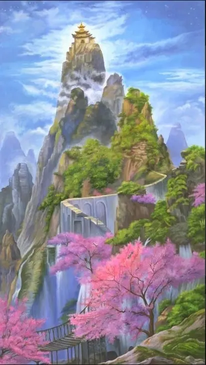 Фреска STEINBAU AMUR "Пагода в горах"