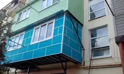 Наружная отделка балконов термопанелями