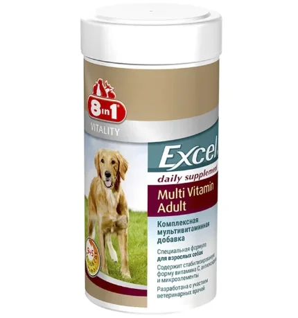 Эксель Мультивитамины для собак взрослых 70 табл. 8 в 1