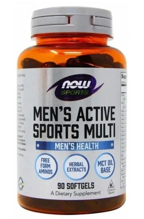 Витаминно-минеральный комплекс NOW Men's Active Sports Multi для мужчин 90капс.