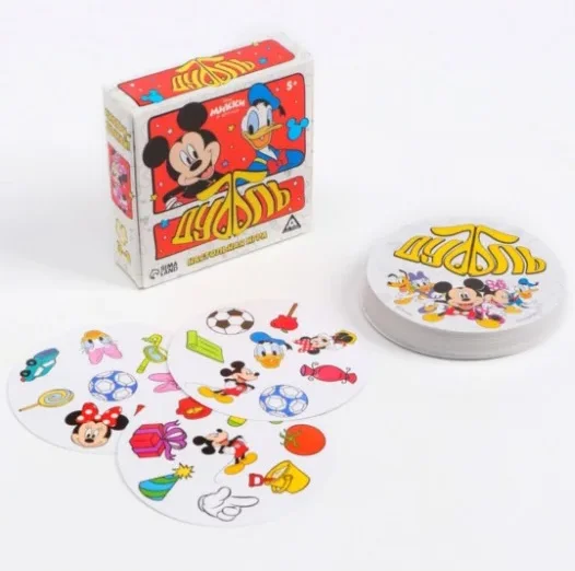 Игра Дуббль карточная Микки Маус и его друзья 55 карт
