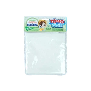 Фото для Пеленка махровая непромокаемая ТОМО бамбуковая вискоза 50х70см