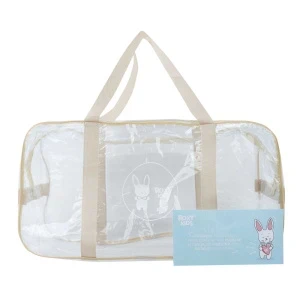 Фото для Сумка в роддом ROXY KIDS прозрачная водонепроницаемая 55×29×21см бежевая