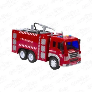 Фото для Машина Lanson Toys FIREFIGHTER пожарная инерционная световые звуковые эффекты с функцией полива 1:16