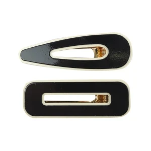 Фото для Заколки глянцевые черные