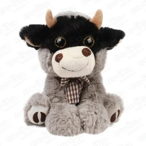 Фото для игрушка мягкая Lanson Toys Коровка серая 23см