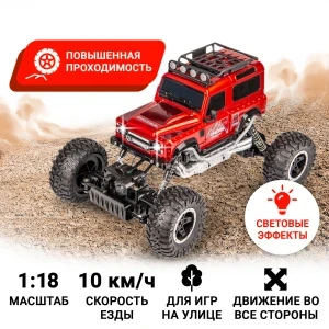 Фото для Внедорожник Raptor р/у красный 1:18