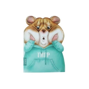 Фото для Блокнот фигурный Хомяк в толстовке