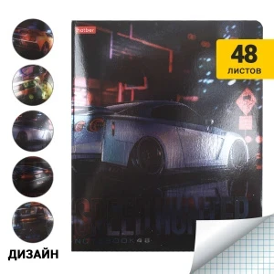 Фото для Тетрадь клетка Hatber Охотники за скоростью 48л в ассортименте