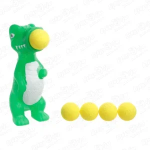 Фото для Игрушка Крокодил стреляющий мягкими шариками