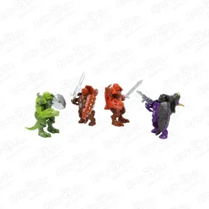 Набор Lanson Toys DRAGON KNIGHT трансформеры диноботы 4шт