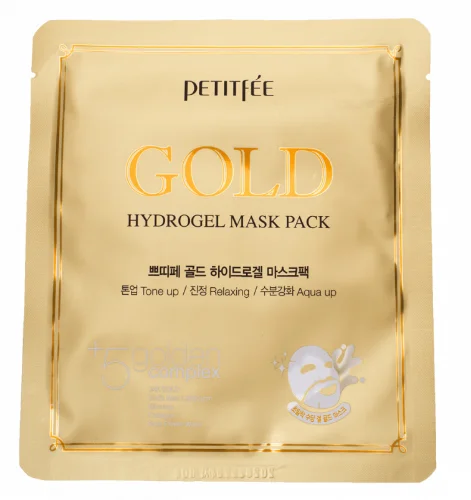 Petitfee Gold Hydrogel Mask Pack / Гидрогелевая маска с коллоидным золотом