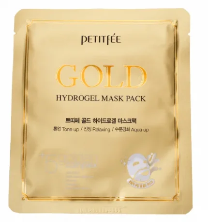 Фото для Petitfee Gold Hydrogel Mask Pack / Гидрогелевая маска с коллоидным золотом