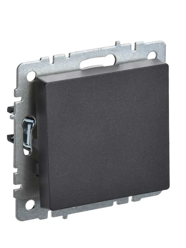 Выключатель проходной 1-кл. СП BRITE ВС10-1-6-БрЧ 10А черн. IEK BR-V12-0-10-K02