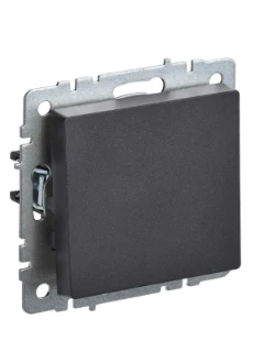 Выключатель проходной 1-кл. СП BRITE ВС10-1-6-БрЧ 10А черн. IEK BR-V12-0-10-K02