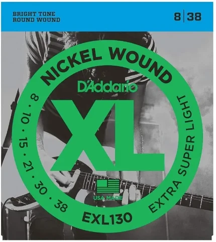 Фото для Струны для электрогитары D'Addario EXL130 8-38, D'Addario (Дадарио)