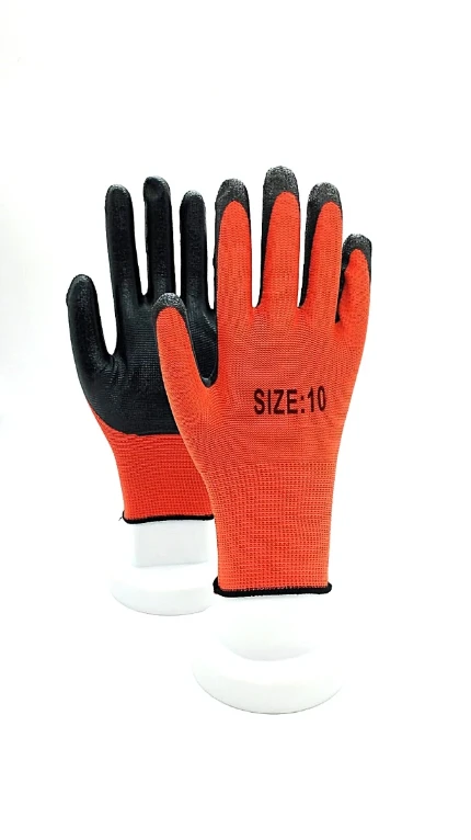 Фото для Перчатки нейл. красные с нитриловым покрытием