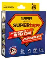 Фото для Лента-гель двухсторонняя (3 см х 3 м) ABRO MASTERS TGE-030-2-3-RE